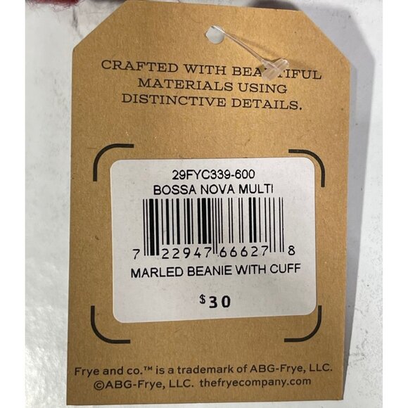 Frye & Co. Womens Chunky Knit  Bossa Nova Multi Marled Beanie With Cuff - Picture 6 of 6